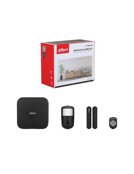 DAHUA DAHUA-5581 DHI-ART-ARC3800H-03-CAM-FW2(868)-B Kit de alarma vía radio Dahua 868 MHz Grado 2 con detector PIR con cámara y 