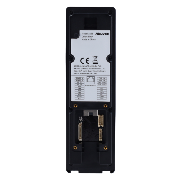 AKUVOX AK-A15S Control de acceso IP65 IK07 - Facial, tarjeta MF, NFC, BLE y QR | 2 relés - 5.000 usuarios | 20.000 registros - C