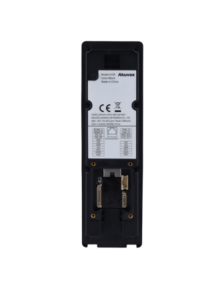 AKUVOX AK-A15S Control de acceso IP65 IK07 - Facial, tarjeta MF, NFC, BLE y QR | 2 relés - 5.000 usuarios | 20.000 registros - C