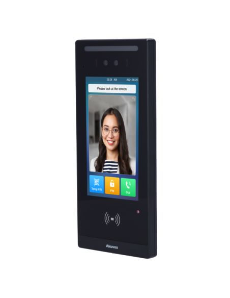 AKUVOX AK-E18C-LTE Videoportero IP con control de acceso - Cámara 2 Mpx | Audio y vídeo bidireccional - Facial, tarjeta, NFC, BL