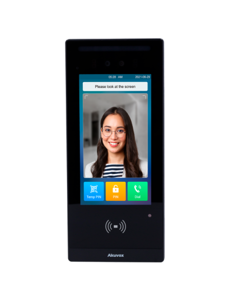 AKUVOX AK-E18C-LTE Videoportero IP con control de acceso - Cámara 2 Mpx | Audio y vídeo bidireccional - Facial, tarjeta, NFC, BL