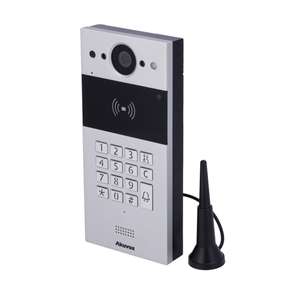 AKUVOX AK-R20K-LTE Videoportero IP en superficie - Cámara 2 Mpx | Audio bidireccional - Apertura con tarjeta EM/MF, NFC y PIN | 