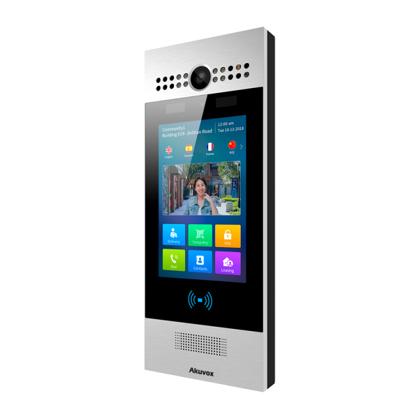 AKUVOX AK-R29C-LTE Videoportero IP - Cámara 3 Mpx/1 Mpx | Audio y vídeo bidireccional - Facial, tarjeta, BLE, PIN y QR | 2 relés