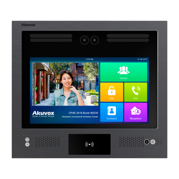 AKUVOX AK-X916S-LTE Videoportero IP antivandálico IK08 - Doble cámara 2 Mpx | Audio y vídeo bidireccional - Facial, tarjeta, PIN
