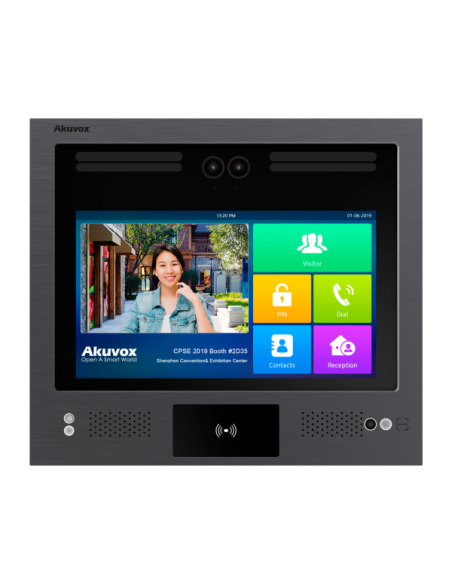 AKUVOX AK-X916S-LTE Videoportero IP antivandálico IK08 - Doble cámara 2 Mpx | Audio y vídeo bidireccional - Facial, tarjeta, PIN