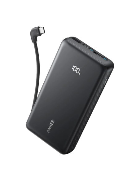 ANKER ANK-110-10K-B ANKER Power Bank - Capacidad 10000mAh - Carga rápida 22.5W - Entradas USB-C, Cable USB-C - Salidas USB-C, US