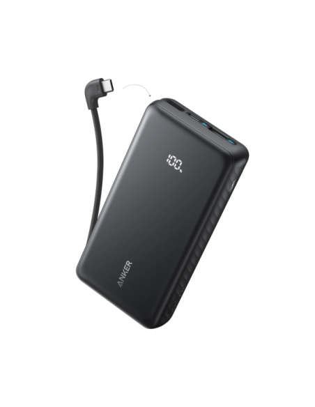 ANKER ANK-110-20K-B ANKER Power Bank - Capacidad 20000mAh - Carga rápida 22.5W - Entradas USB-C, Cable USB-C - Salidas USB-C, US