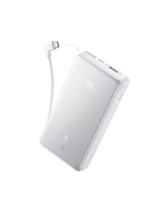 ANKER ANK-110-20K-W ANKER Power Bank - Capacidad 20000mAh - Carga rápida 22.5W - Entradas USB-C, Cable USB-C - Salidas USB-C, US