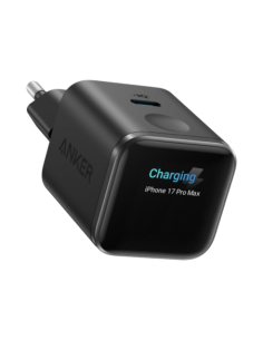ANKER ANK-121-45W1C-B Anker - Mini Cargador USB - Potencia 45W - Carga rápida GaN | Display inteligente - Salidas 1x USB-C - Col