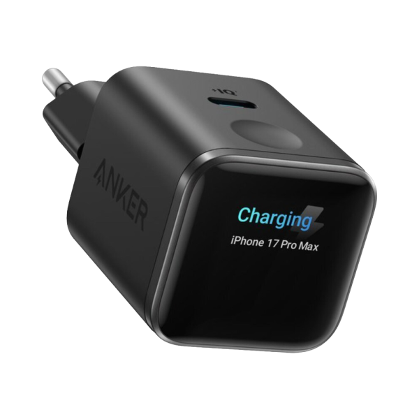 ANKER ANK-121-45W1C-B Anker - Mini Cargador USB - Potencia 45W - Carga rápida GaN | Display inteligente - Salidas 1x USB-C - Col