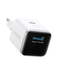 ANKER ANK-121-45W1C-W Anker - Mini Cargador USB - Potencia 45W - Carga rápida GaN | Display inteligente - Salidas 1x USB-C - Col