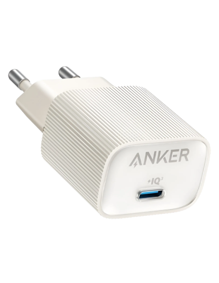 ANKER ANK-2337-30W1C-W Anker - Cargador USB - Potencia 30W - Carga rápida - Salidas 1x USB-C - Color blanco | Ultracompacto