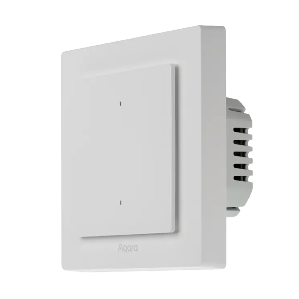 AQARA AQ-WS-K07D Aqara Interruptor Inteligente de Pared H2 - Controla 1 circuito de luz independiente - Compatible con neutro y 