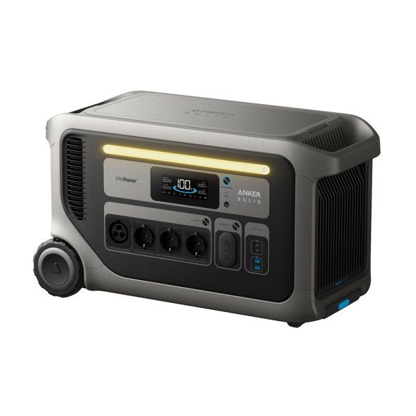 ANKER SOLIX ASOX-F3000 Batería portátil Anker Solix - Gran capacidad 3072Wh - Potencia salida 3600W | 7200W pico - Salidas y for