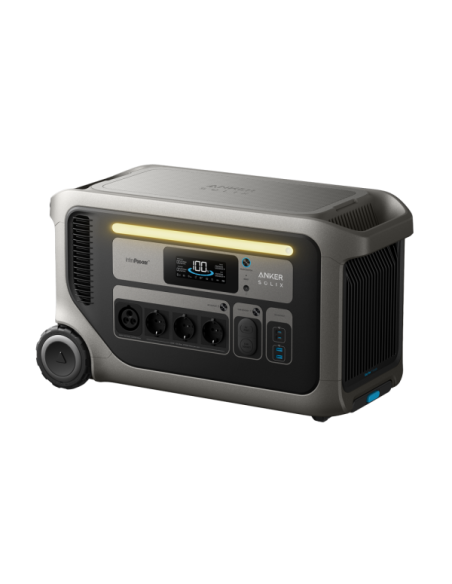 ANKER SOLIX ASOX-F3000 Batería portátil Anker Solix - Gran capacidad 3072Wh - Potencia salida 3600W | 7200W pico - Salidas y for