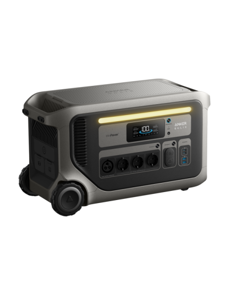ANKER SOLIX ASOX-F3000 Batería portátil Anker Solix - Gran capacidad 3072Wh - Potencia salida 3600W | 7200W pico - Salidas y for
