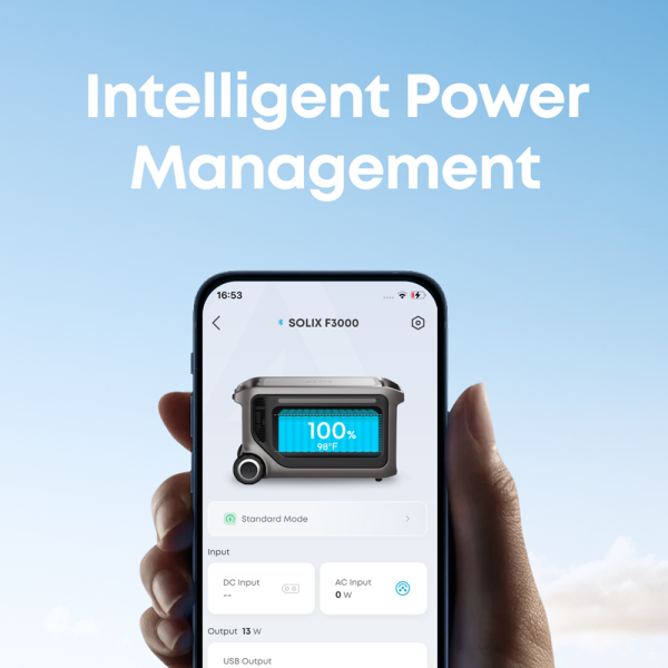 ANKER SOLIX ASOX-F3000 Batería portátil Anker Solix - Gran capacidad 3072Wh - Potencia salida 3600W | 7200W pico - Salidas y for