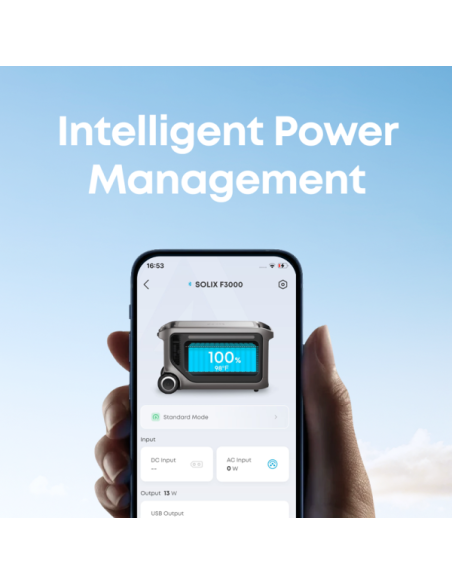 ANKER SOLIX ASOX-F3000 Batería portátil Anker Solix - Gran capacidad 3072Wh - Potencia salida 3600W | 7200W pico - Salidas y for