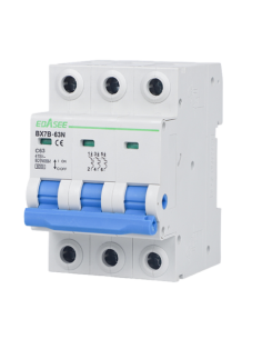 OEM BX7B-63N-63A-3P Interruptor magnetotérmico - Corriente nominal 63A - 3 polos (instalaciones trifásicas) - Curva tipo C - Par