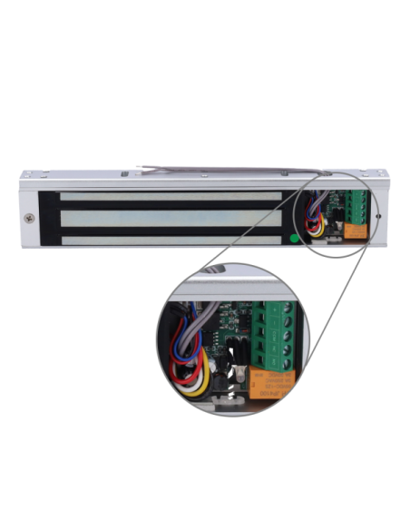 DORCAS DR-M600RL2S Ventosa electromagnética Dorcas - Para puerta sencilla - Fuerza de retención 280 kg - Modo de apertura Fail S
