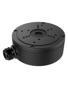 HIKVISION DS-1280ZJ-S-Y(Black) Caja de conexiones - Para cámaras domo - Apto para uso exterior - Instalación en techo o pared - 