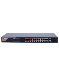 HIKVISION DS-3E1326P-EI Hikvision Switch PoE Gestionable - 24 Puertos PoE 802.3af/at + 2 Combos Gigabit - Velocidad 10/100 Mbps  2