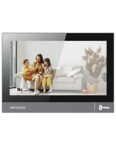 HIKVISION DS-KH8381-TE1 Monitor para videoportero - Pantalla táctil IPS de 7&quot - Audio bidireccional - TCP/IP, SIP - Ranura t