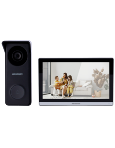 HIKVISION DS-KIS313-P Kit de videoportero - Tecnología 4 hilos analógico &amp WiFi - Placa y monitor | Permite 2 monitores más - 2