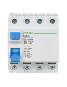 OEM EBS2L-63A-3P+N-30mA-AC Interruptor diferencial - Corriente nominal 63A - 4 polos (instalaciones trifásicas) - Sensibilidad 3