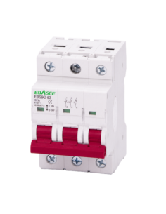 OEM EBS9G-3P-32A Seccionador / Aislador - Corriente nominal 32A - 3 polos (instalaciones trifásicas) - Para aislamiento y maniob