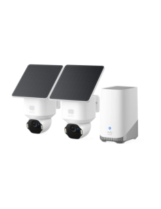 EUFY EUFY-SOLOCAM-E42-KIT-W Eufy SoloCam E42 2+1 (HomeBase S380) - Resolución 4K UHD (8 MP) / Sirena y luz estrobos - IA detecta