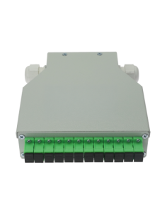 OEM FIBERBOX-DIN-12-SC-APC Caja de distribución de fibra para carril DIN - Incluye 12 adaptadores SC simplex preinstalados - Pul 2