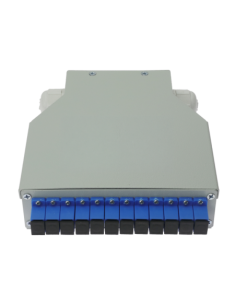 OEM FIBERBOX-DIN-12-SC-UPC Caja de distribución de fibra para carril DIN - Incluye 12 adaptadores SC simplex preinstalados - Pul 2
