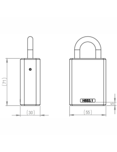 ILOQ ILOQ-S5-PADLOCK-860 Candado inteligente S5 - Apertura con llave física - Sin necesidad de batería (alimentado con llave) -  2