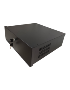OEM LOCKBOX-2U-15 Caja de seguridad 2U para grabadores DVR/NVR - Estructura resistente de acero SPCC en negro - Dimensiones de 3