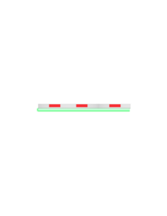 OEM PB-BOOM-15M-LED Brazo de barrera para parking - Compatible con PB-PARKBARRIER PRO y ULTRA - Brazo recto de 1.5 m - Fabricado