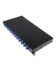 OEM PP-FIBER-12-SC-UPC Panel de parcheo 1U para rack de 19 pulgadas - Incluye 12 adaptadores SC simplex instalados - Pulido UPC  2