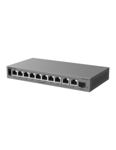 REYEE RG-ES211GS-P Ruijie Reyee Cloud Managed L2 Switch - 10 puertos Gigabit RJ45 y 1 ranura SFP - 8 puertos con inyección PoE+ 