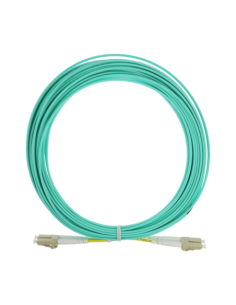 SAFIRE SF-LC-UPC-LC-UPC-OM4-DX-10M-A Cable de conexión de fibra óptica - Fibra multimodo OM4 de alta velocidad - Conectores LC U