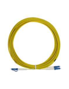SAFIRE SF-LC-UPC-LC-UPC-SM-DX-10M Cable de conexión de fibra óptica - Fibra monomodo G657A2 de alto rendimiento - Conectores LC 