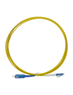 SAFIRE SF-LC-UPC-SC-UPC-SM-SX-3M Cable de conexión de fibra óptica simplex - Fibra monomodo OS2 G657A2 de alto nivel - Conectore