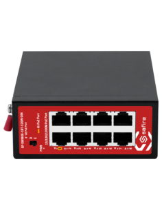 SAFIRE SF-SWI8GE-1BT-120W-DIN Safire Industrial Hi-PoE DIN Switch - 8 puertos Gigabit PoE (Puerto 1 Hi-PoE 60W) - Diseño industr