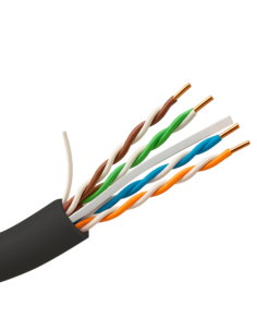 SAFIRE UTP6-100-BC-OUTDOOR Bobina de cable de red Categoría 6 (CAT6) - Diseño U/UTP de 4 pares trenzados 24 AWG - Cubierta exter