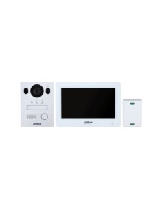 DAHUA DAHUA-5038 DHI-KTX01(F)/DHI-VTO2003F/DHI-VTH5123H-W-S2 Kit de videoportero híbrido de 2 hilos Dahua KTX01