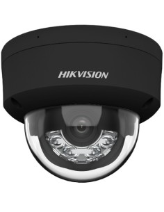 HIKVISION PRO DS-2CD2183G2-LIS2UBK HIKPRO. Cámara Minidomo IP 8Mpx óptica fija 2.8mm IR + luz blanca 30m WDR Acusense SD micrófo