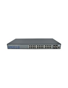 AMG AMG510-22G-2C-2S AMG. Switch gestionable 26 puertos: 22xRJ45 1Gb 2xcombo RJ45/SFP y 2xSFP. Rack 19" 1U. 0-50°C. 100-240Vac. 