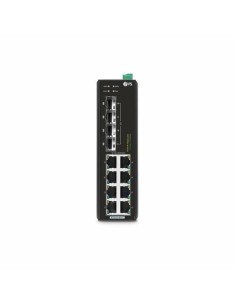 OEM IES3220-8T4F OEM. Switch industrial gestionable Gigabit Ethernet L2+ de 12 puertos 8 x 10/100/1000MBASE-T con 4 x 1Gb SFP.