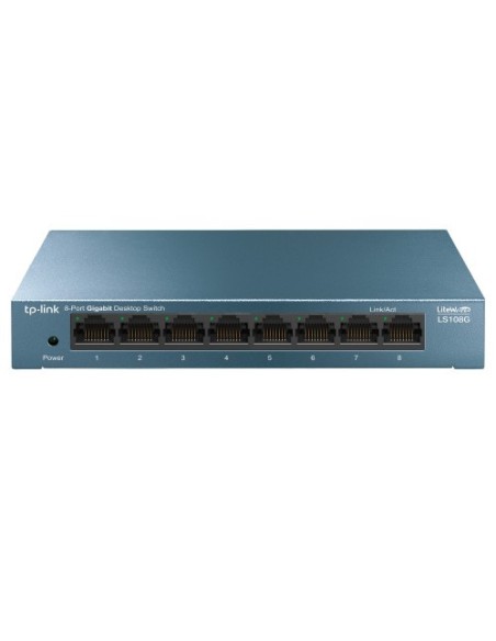 TP-LINK 1326992 LS108G TP-Link LS108G No administrado Gigabit Ethernet (10/100/1000) Azul