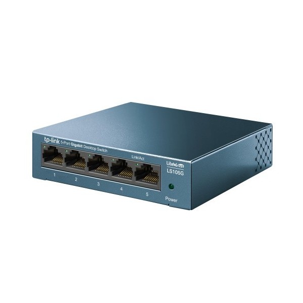 TP-LINK 1326991 LS105G TP-Link LS105G No administrado Gigabit Ethernet (10/100/1000) Azul