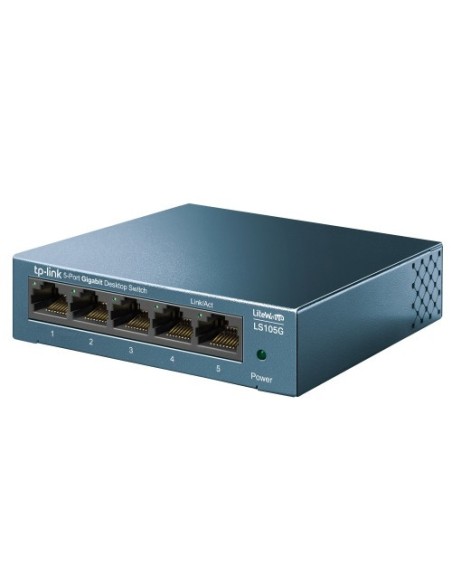 TP-LINK 1326991 LS105G TP-Link LS105G No administrado Gigabit Ethernet (10/100/1000) Azul